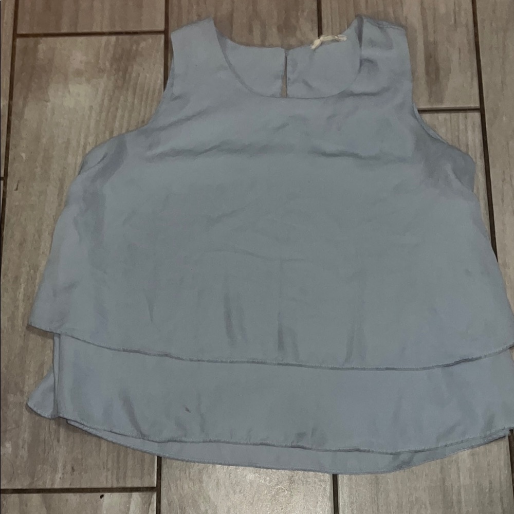 Stella Luce Sky Blue Layered Tank Top